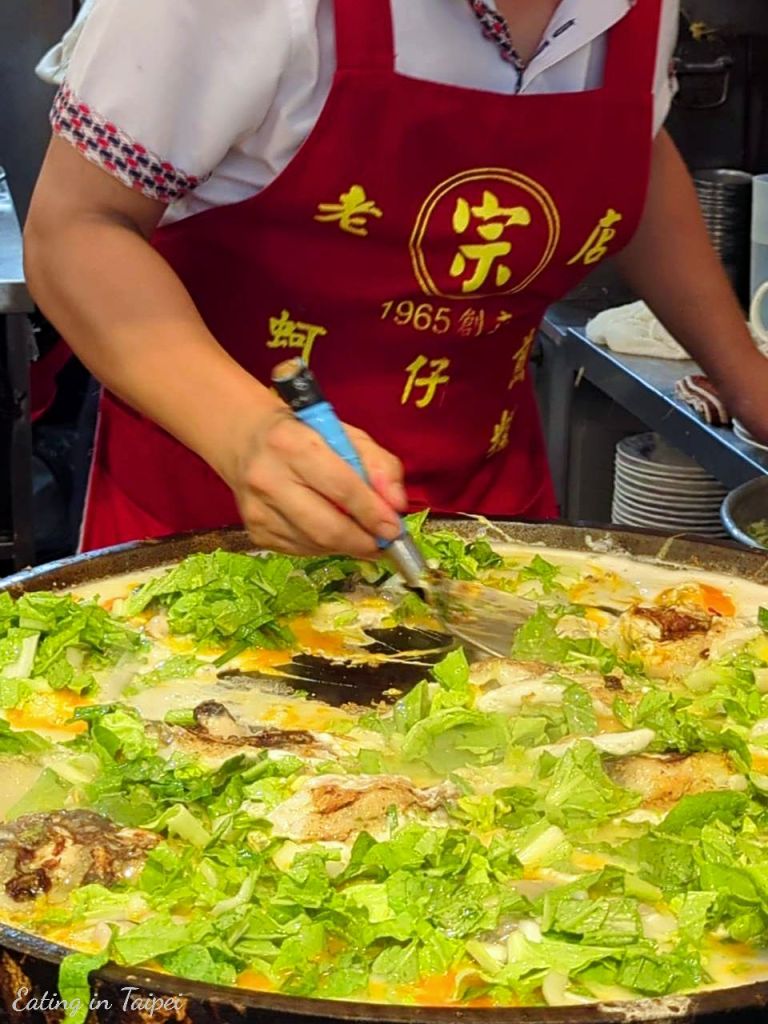 NingXia Oyster Omelet making process 5